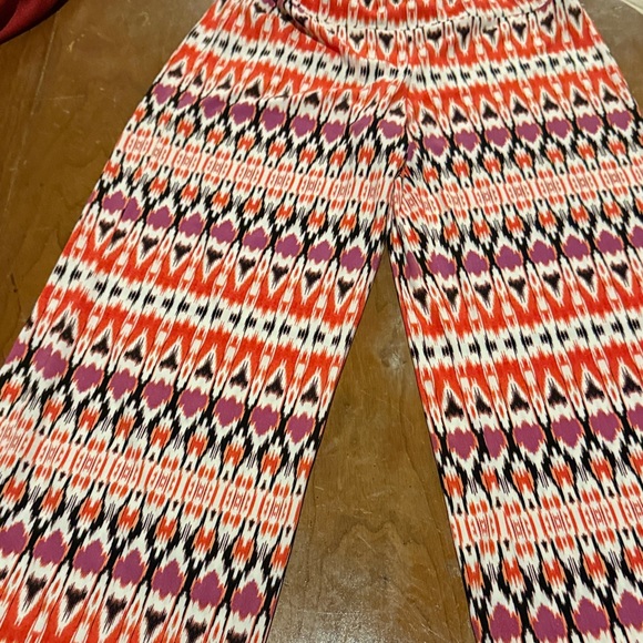 Boston Proper Red and Purple Patterned Pants - Picture 4 of 14